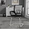 Black fixed office chair, 50 x 50 x 100 cm