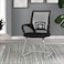 Black fixed office chair, 50 x 50 x 100 cm
