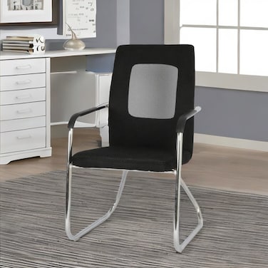 كرسي مكتب ثابت اسود  50×50×100 سم