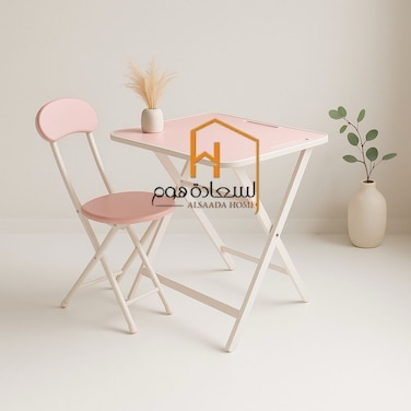 School Desk with Chair - Pink