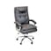 Swivel Leather Office Chair - Coffee