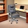 Swivel Leather Office Chair - Coffee