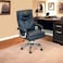 Swivel Leather Office Chair - Black