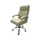 Swivel Leather Office Chair - Cream