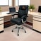 Swivel Leather Office Chair - Black