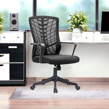 Black swivel office chair 50 x 50 x 100 cm