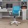 كرسي مكتب دوار ازرق فاتح متحرك  50×50×100 سم