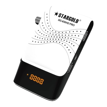جهاز استقبال الأقمار الصناعية STARGOLD Mini HD - شاشة LED مزدوجة فائقة الدقة 4K، SG-650HD PRO