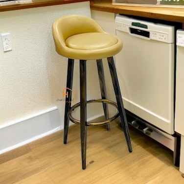 كرسي  بار - 105x60x60 سم - اصفر غامق