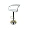 Swivel Leather Bar Stool 114x45x45 cm - White