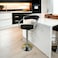 Swivel Leather Bar Stool 114x45x45 cm - Coffee