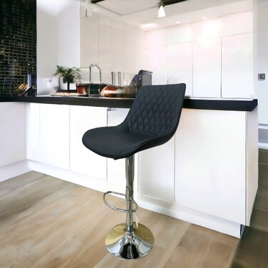 كرسي  بار  اسود  104x50x50 سم