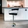 Leather Swivel Bar Stool 114x45x45 cm - Black