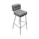 Grey Bar Stool 125x45x45 cm
