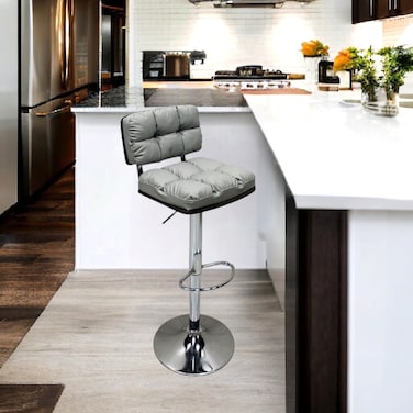 كرسي بار رمادي 120x45x45 سم