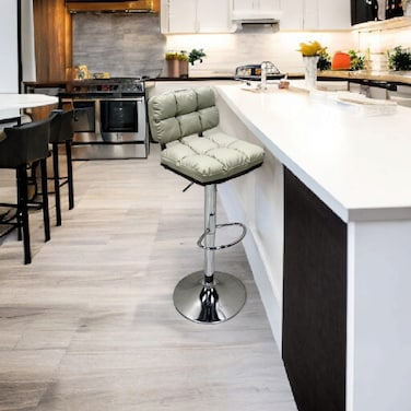 Beige Bar Stool 120x45x45 cm