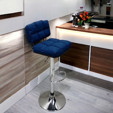 كرسي بار ازرق120x45x45 سم