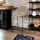 Beige leather bar chair (100x45x45 cm)