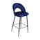 Brown-Black Leather Wooden Chair 73x45x45 cm
