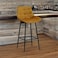 Gold velvet bar stool 102x43x52 cm