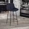 Navy velvet bar stool (102x43x52 cm)