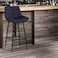 Navy velvet bar stool (102x43x52 cm)