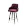 Swivel leather bar stool