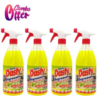 Combo Offer - Buy 4 Pcs Classic Dasty Degreaser Multi Purpose Cleaning Spray Cleaner 1 Liter