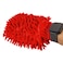 Microfiber Cleaning Mitt Hand Gloves for Home &amp; Office (RED)