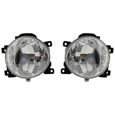 مجموعة مصابيح الضباب متوافقة مع سيارة تويوتا لاند كروزر 2012 - مصابيح هالوجين عالية الجودة، مقاومة للماء والغبار