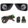 Fog Lights Compatible with Toyota Yaris 2013 - Halogen Bulb H16 12V/28W - Set of 2 with Wiring Harness