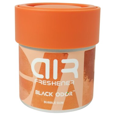 Black Odor Car and Home Air Freshener - Bubble Gum Scent, 80g - Refreshing and Long-Lasting