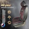 Premium Leatherette Car Seat Cover with Ergonomic Design and Detachable Headrest