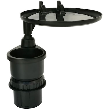 Car Cup Holder with Tray - 360&deg; Adjustable Multi-Functional Drink Holder with Organizer Tray for Car Interior