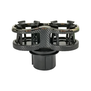 Double Drink Holder with Adjustable Base for Cars - Elastic Cup Holder and Two Cup Holders Design - M-2390