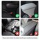 Beige &amp; Black Car Armrest Cushion Pad - Comfortable Center Console Protector