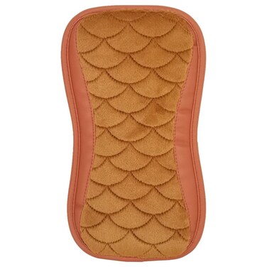 وسادة مسند ذراع السيارة باللون البني - وسادة مريحة ومتينة لحماية وحدة التحكم المركزية