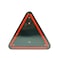 Compact Reflective Emergency Warning Triangle 13 cm - Roadside Safety Hazard Sign for Cars, Trucks, and Motorcycles