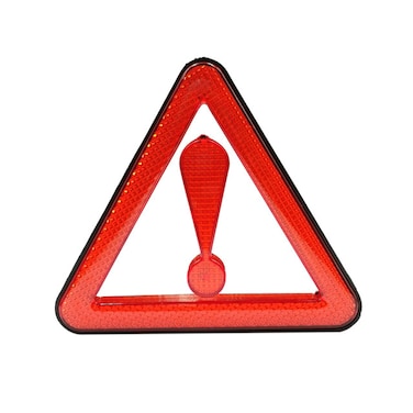 Compact Reflective Emergency Warning Triangle 13 cm - Roadside Safety Hazard Sign for Cars, Trucks, and Motorcycles