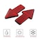 2pcs Red Plastic Arrow Shape Vehicle Car Reflector Reflective Plate Sticker
