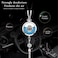 Car Air Freshener Pendant with Rhinestone Decoration, Wear-Resistant Metal Material, Long Chain Design, and Fashionable Look &ndash; Without Liquid