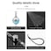 Car Air Freshener Pendant with Rhinestone Decoration, Wear-Resistant Metal Material, Long Chain Design, and Fashionable Look &ndash; Without Liquid