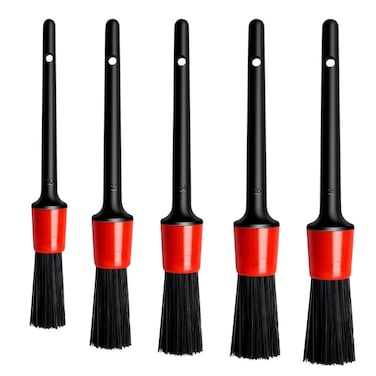 Car Cleaning Brush , 5pcs Auto Detailing Brush Set, Car Cleaning Accessories for Cleaning Wheels, Engine, Interior, Air Vents,