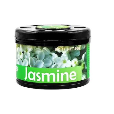 BLACK ODOR Car Air Freshener Natural Essential Oil 90g - Long Lasting, Spill-Proof, Gel-Based Freshness for Car, Home, and Office (Jasmine)

