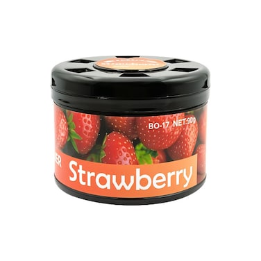 معطر هواء السيارة بلاك أودور بزيت عطري طبيعي 90 جرام - يدوم طويلاً، مضاد للانسكاب، منعش على أساس جل للسيارة والمنزل والمكتب (الفراولة)