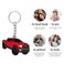 Ford Raptor Red Truck Keychain - Durable Zinc Alloy for Keys and Bags