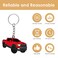 Ford Raptor Red Truck Keychain - Durable Zinc Alloy for Keys and Bags
