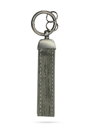 Car Keychain for women and men Key Fob Keychain, Key Chain Holder, Leather and Carbon Fiber Keychain , Durable &amp; Stylish Accessory for Vehicles, Bags &amp; Gifts(Black &amp; Gray- Chevrolet)