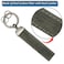 Car Keychain for Women Men, Key Chain Keychain, Key Chain Holder, Leather Carbon Fiber Keychain, Durable and Stylish Accessory for Cars, Bags, Gifts (Black and Grey-KIA)