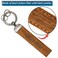 Luxury Leather and Carbon Fiber Keychain with 360&deg; Rotating Swivel Ring, Portable Spring Snap, Durable Design, Stylish and - Gift women and men Key Fob Keychain Key Chain (Ford-brown)
